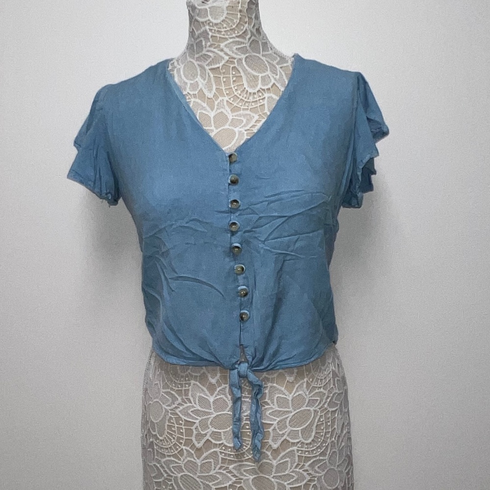 Soft Jean Crop Top MEDIUM